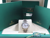 Rolex - White Gold Lady-Datejust Mother of Pearl Diamond Dial Presidential Bracelet 179179NG