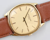 Patek Philippe - Pre-owned Yellow Gold Golden Ellipse Gold Dial 3844J