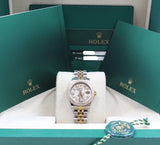 Rolex - Pre-owned Two Tone Yellow Gold Lady-Datejust 26mm "Meteorite" DIamond Dial Diamond Bezel Jubilee Bracelet  179383
