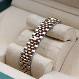 Rolex - Pre-owned Two Tone Rose Gold Lady-Datejust 28mm Mother of Pearl Diamond Dial 279171