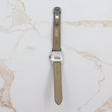 Cartier - Pre-owned Two Tone Yellow Gold Santos de Cartier Galbée Large White Dial W200114B
