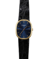 Patek Philippe - Pre-owned Yellow Gold Golden Ellipse Blue Dial 3848J