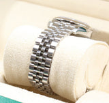 Rolex - Pre-owned Stainless Steel Lady-Datejust 28mm Dark Grey Roman Dial Jubilee Bracelet 279174