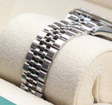 Rolex - Unworn Stainless Steel Lady-Datejust 28 Silver Index Dial Jubilee Bracelet 279160