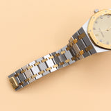 Audemars Piguet - Pre-owned Two Tone Yellow Gold Royal Oak 33mm Gold Diamond Dial 56303SA
