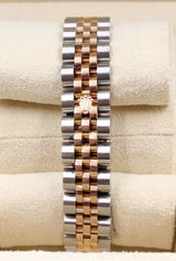 Rolex - Pre-owned Two Tone Rose Gold Datejust 26mm White Diamond Dial Jubilee 179171