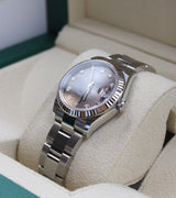 Rolex - Unworn Datejust 31 Grey Diamond Dial Oyster Bracelet 278274