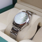 Rolex - Pre-owned Stainless Steel Oyster Perpetual 34 Pistachio Dial 124200