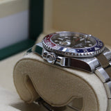 Rolex - Pre-owned Stainless Steel GMT-Master II Pepsi 40mm Black Dial 126710BLRO