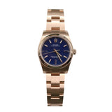 Rolex - Unworn Rose Gold Oyster Perpetual 34 Blue Lacquer Stone Dial 124205