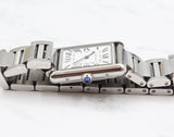 Cartier - Pre-owned Stainless Steel Tank Must De Cartier Large 33.7 x 25.5mm WSTA0052