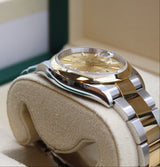 Rolex - Pre-owned Two Tone Yellow Gold Datejust 36 Champagne Index Dial 126203