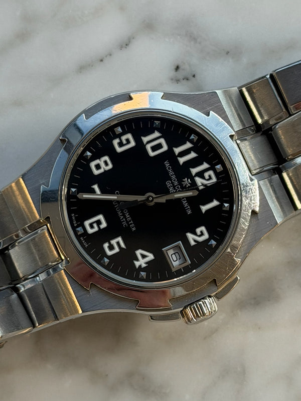 Vacheron Constantin - Pre-owned Stainless Steel Overseas 37mm Black Dial 42042