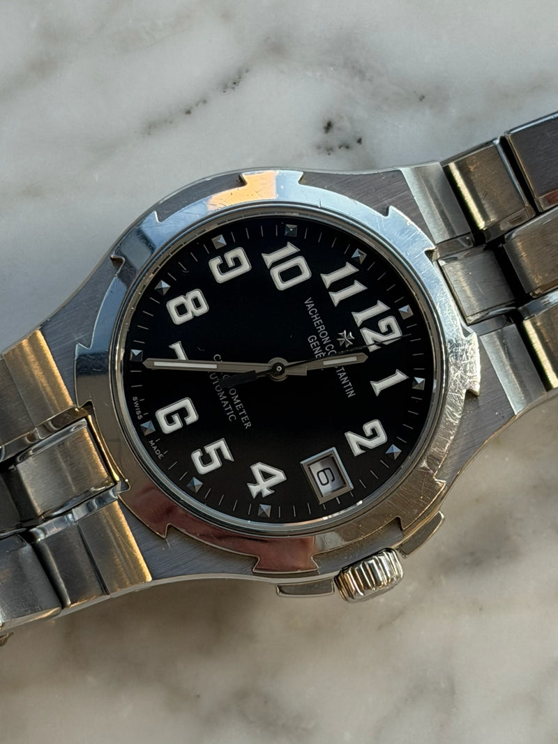 Vacheron Constantin - Pre-owned Stainless Steel Overseas 37mm Black Dial 42042