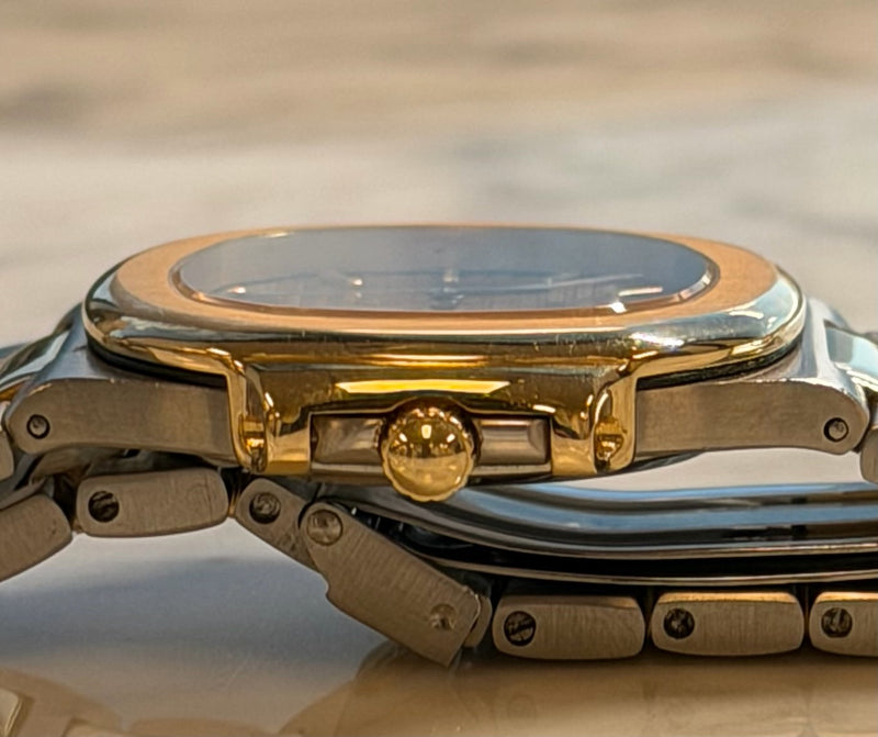 Patek Philippe - Pre-owned Two Tone Yellow Gold Nautilus 33mm Champagne Dial 3900