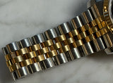 Rolex - Pre-owned Two Tone Yellow Gold Datejust 36 Black Diamond Dial Jubilee Bracelet 116233