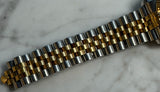 Rolex - Pre-owned Two Tone Yellow Gold Datejust 36 Black Diamond Dial Jubilee Bracelet 116233