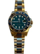 Rolex - Pre-owned Yellow Gold GMT-Master II Green Dial 116718LN