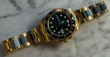 Rolex - Pre-owned Yellow Gold GMT-Master II Green Dial 116718LN