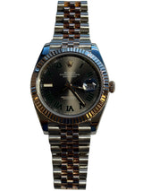 Rolex - Pre-owned Two Tone Rose Gold Datejust 41 Wimbledon Roman Dial Jubilee Bracelet 126331