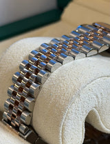 Rolex - Pre-owned Two Tone Rose Gold Datejust 41 Wimbledon Roman Dial Jubilee Bracelet 126331