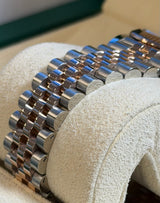 Rolex - Pre-owned Two Tone Rose Gold Datejust 41 Wimbledon Roman Dial Jubilee Bracelet 126331