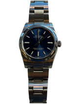 Rolex - Pre-owned Stainless Steel Oyster Perpetual 34 Blue Dial 124200