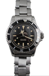 Rolex - Pre-owned Submariner Gilt Chapter Ring Exclamation Black Dial 5512