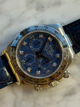 Rolex - Pre-owned White Gold Daytona Blue Sodalite Diamond Dial 116519
