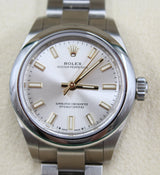 Rolex - Pre-owned Oyster Perpetual 28 Silver Dial 276200