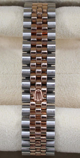 Rolex - Pre-owned Two Tone Rose Gold Datejust 31 Grey Dial Diamond Bezel two tone Jubilee Bracelet 278341RBR