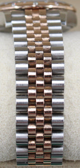 Rolex - Pre-owned Two Tone Rose Gold Datejust 31 Grey Dial Diamond Bezel two tone Jubilee Bracelet 278341RBR