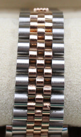 Rolex - Pre-owned Two Tone Rose Gold Datejust 31 Grey Dial Diamond Bezel two tone Jubilee Bracelet 278341RBR