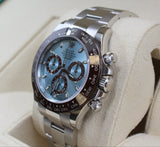 Rolex - Pre-owned 40mm Platinum Daytona "Platona" Ice Blue Dial 116506