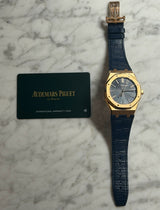 Audemars Piguet - Pre-owned Rose Gold Royal Oak Blue Dial 15510OR