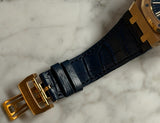 Audemars Piguet - Pre-owned Rose Gold Royal Oak Blue Dial 15510OR