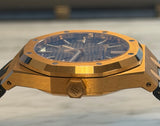 Audemars Piguet - Pre-owned Rose Gold Royal Oak Blue Dial 15510OR