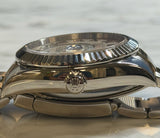 Rolex - Pre-owned White Gold Sky-Dweller White Roman Dial Oyster Bracelet 326939