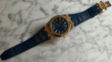 Audemars Piguet - Pre-owned Rose Gold Royal Oak Blue Dial 15510OR