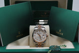 Rolex - Pre-owned Two Tone Rose Gold Datejust 36 Silver Diamond Dial Rose Gold Bezel two tone Jubilee Bracelet 116231