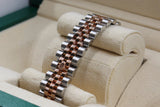 Rolex - Pre-owned Two Tone Rose Gold Datejust 36 Silver Diamond Dial Rose Gold Bezel two tone Jubilee Bracelet 116231