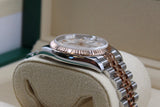 Rolex - Pre-owned Two Tone Rose Gold Datejust 36 Silver Diamond Dial Rose Gold Bezel two tone Jubilee Bracelet 116231