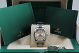 Rolex - Pre-owned Stainless Steel Oyster Perpetual 34 Silver Dial 124200
