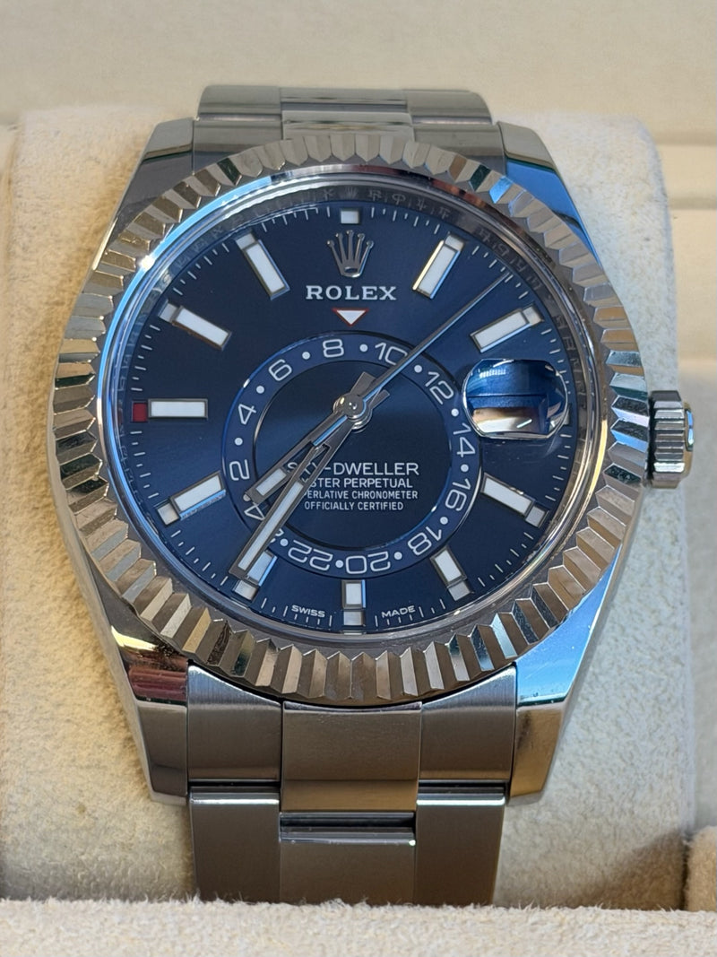 Rolex - Pre-owned Sky-Dweller Blue Dial Oyster Bracelet 326934