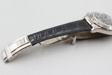 Rolex - Pre-owned White Gold Daytona Black Diamond Dial Leather Strap 116519