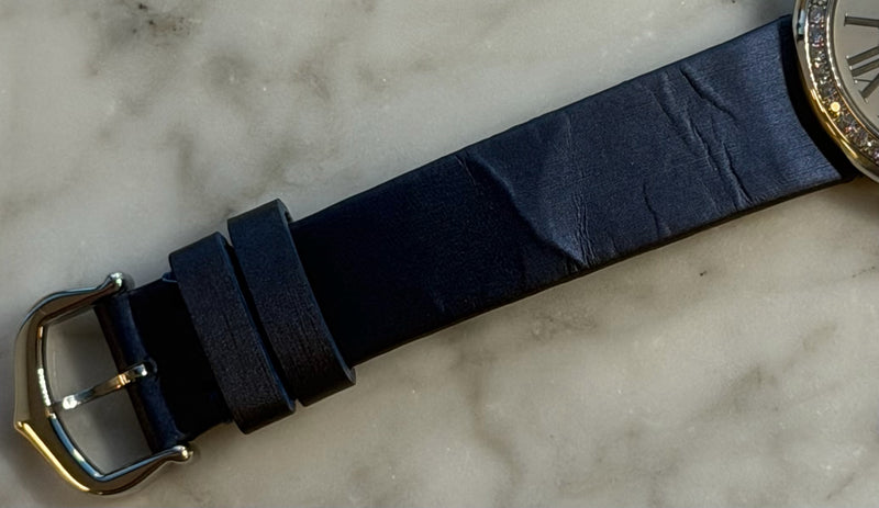 Cartier - Pre-owned Stainless Steel Ballon Blanc 30mm White Dial Diamond Bezel W4BL0003