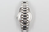 Rolex - Pre-owned Platinum Day-Date 36 Silver Diamond Dial Diamond Bezel 18346