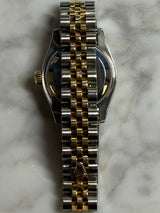 Rolex - Pre-owned Two Tone Yellow Gold Lady-Datejust 28mm Mother of Pearl (MOP) Diamond Dial Diamond Bezel Jubilee Bracelet 179383