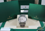 Rolex - Pre-owned Oyster Perpetual 36mm Silver Dial DOMINOS 116000