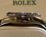 Rolex - Pre-owned Sky-Dweller Chocolate Arabic Dial Leather Strap 326135